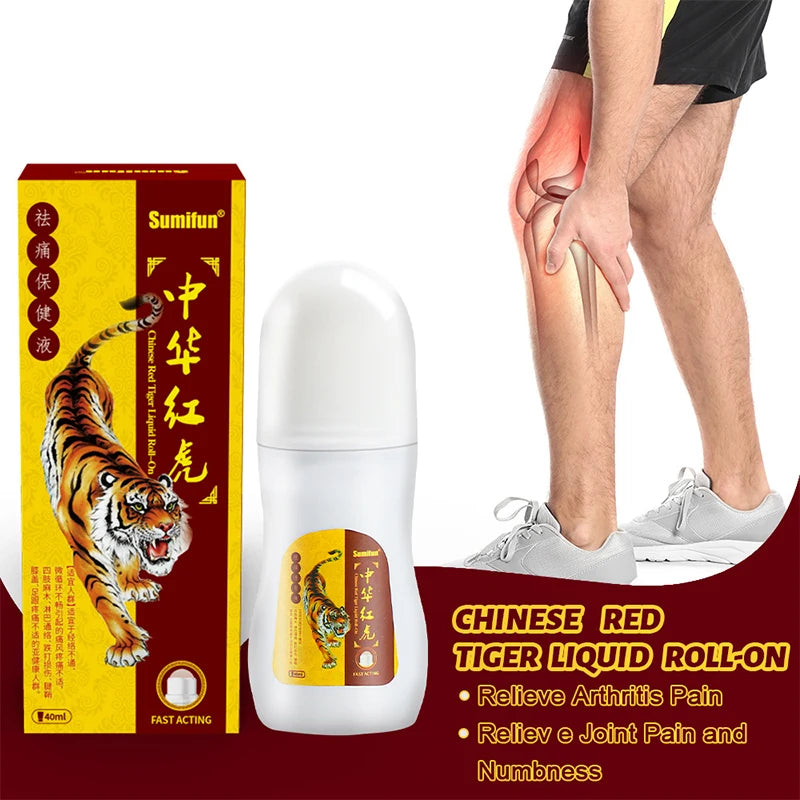 40ml Chinese Red Tiger Bone Penetrating Liquid Relief For Hand Arthritis Pain Relief And Active Oil Relief Of Muschular Aches