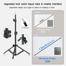 50W 3000k-6500k Bi-color LED Fill Lamp Video Light Panel Photography Lighting Live Stream Photo Studio Light with Tripod Stand