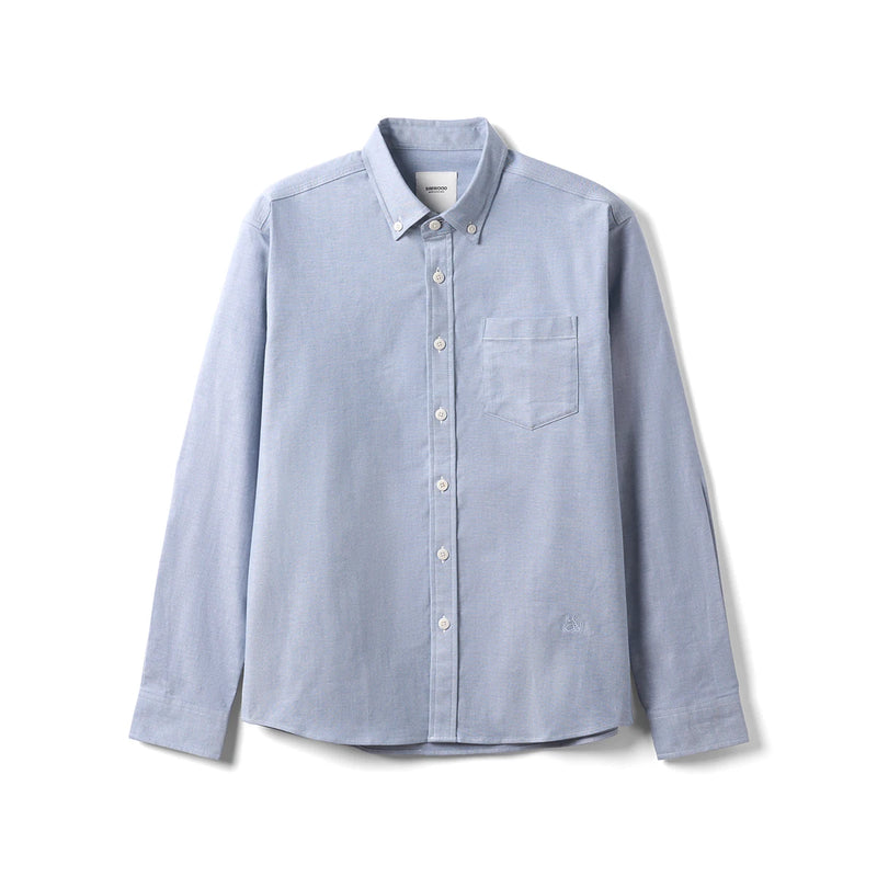 SIMWOOD 2025 Autumn New Regular Fit Smart Casual Shirts Men Basic Solid Color 180gsm Oxford Fabric Shirts