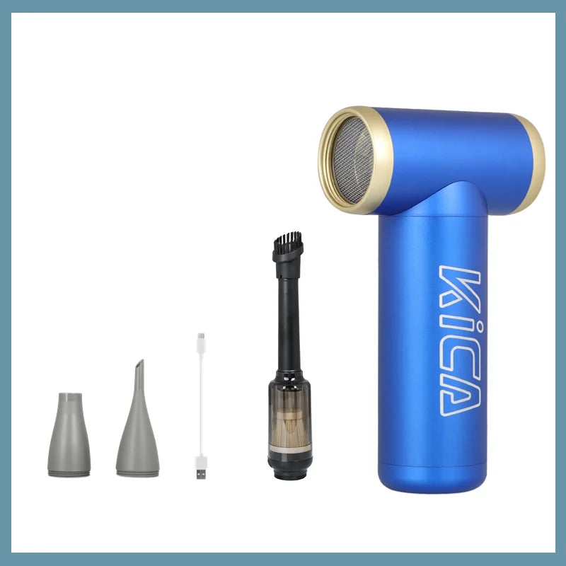 100000RPM KICA Jetfan 2 Air Blower Portable Turbo Fan Compressed Air Duster Wireless Computer Keyboard Cleaner for PC Car Camera