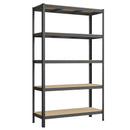 5-Tier Heavy Duty Shelving Unit, Screwless Mounting, 750 kg Capacity, 60 x 120 x 200 cm