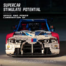 4556PCS City Technical M4 Poweful Sport Car Building Blocks MOC JD040 High-Tech Racing Sports Car M4 Model Toys Gift for Kids