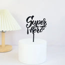 New Dad's Happy Birthday Cake Topper Golden Beer Super Dad High-grade Acrylic Father's Day Party Cake Toppers Dessert Decoration