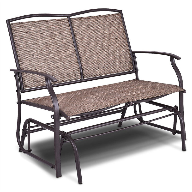 Costway Patio Glider Rocking Bench Double 2 Person Chair Loveseat Armchair Backyard OP70517