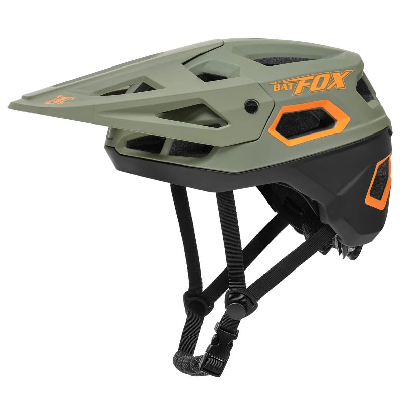 BATFOX New Outdoor DH MTB Bicycle Helmet Integrally-molded Road Mountain Bike Helmet Ultralight Racing Riding Cycling Helmet