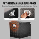 SucceBuy  Trailer Tongue Box Aluminum Alloy Tongue Box Tool Chest Heavy Duty Trailer Box Utility Trailer Tongue Box Pickup Truck