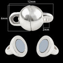 2 Sets Locking Strong Magnetic Clasps Magnet End Clasp Connectors For Jewelry Making DIY Bracelet Necklace Extender Accessories