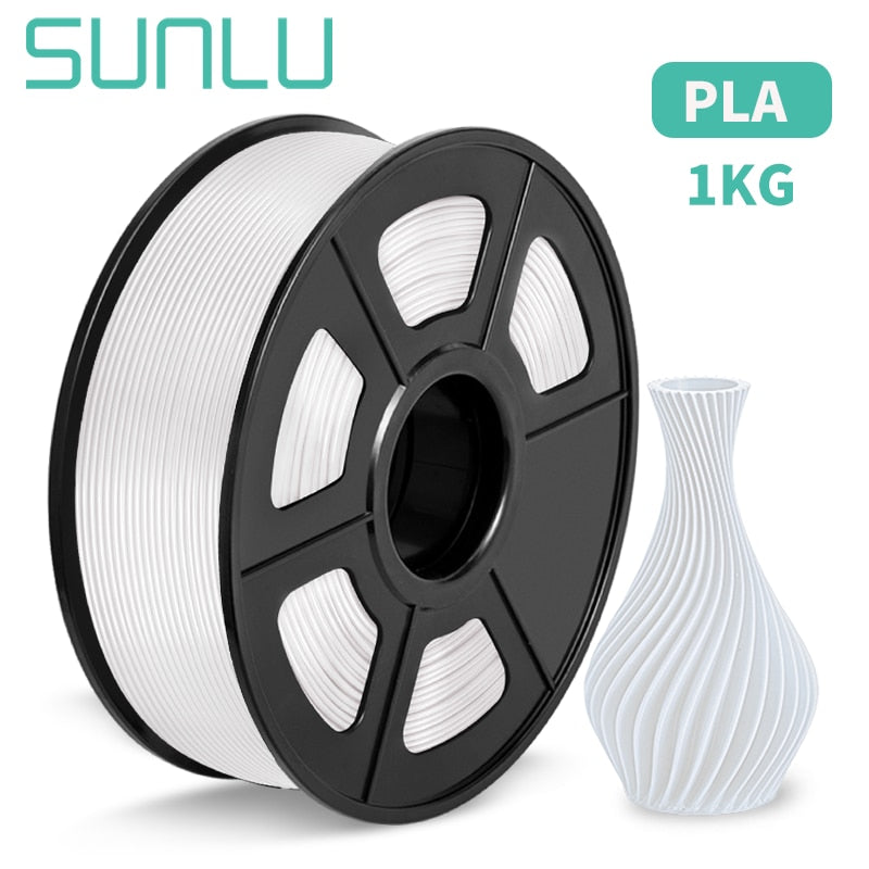 SUNLU PETG/ABS/SILK/TPU/PLA Filament 1Roll 1.75mm FDM 3D Printer Material with High Strength 100% No Bubble Filament for 3D Pen