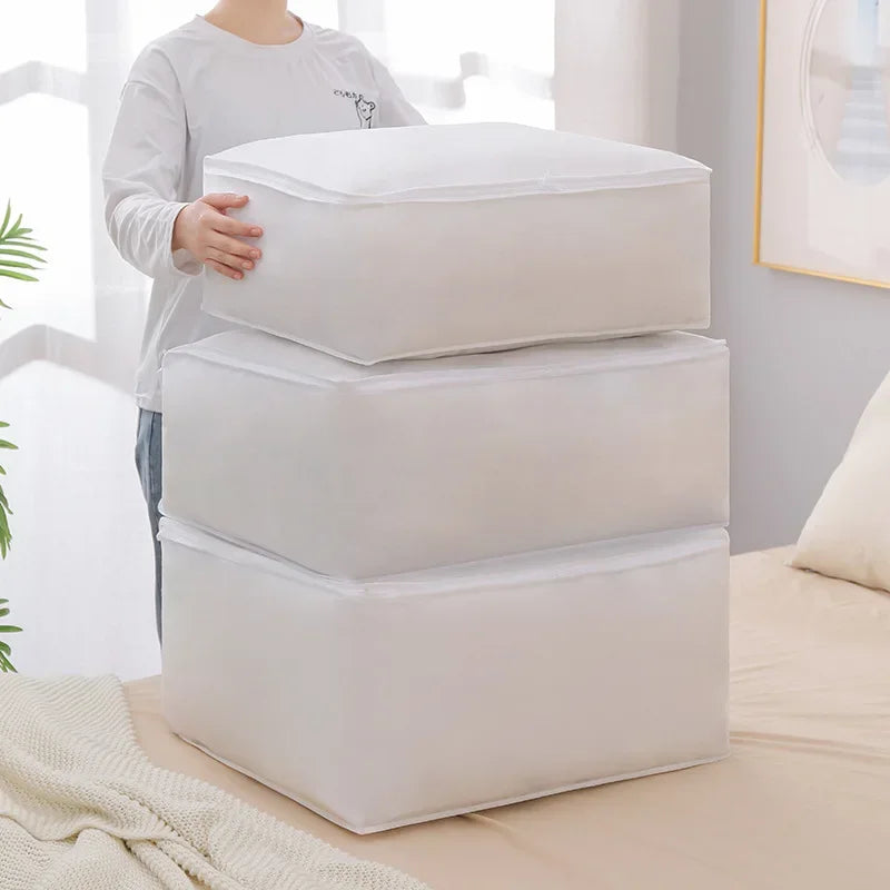 Clothing Quilt Clothes Storage Bag Big Capacity Blanket Sorting Bags Dustproof Closet Under-Bed Storage Moisture Proof Organizer