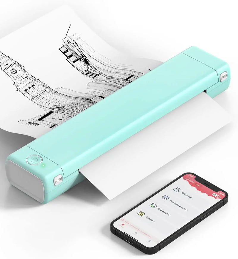 Phomemo M08F A4 Thermal Paper for M08F, PJ762/PJ763MFi, MT800/MT800Q, A4 Portable Printers, M08F Printer Paper, 8.27" x 11.69"