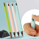 0.38mm Retractable Press Type Fountain Pen Creative Metal  Ink Pen Students Gift Nib Converter Filler Pen School Office Supplies