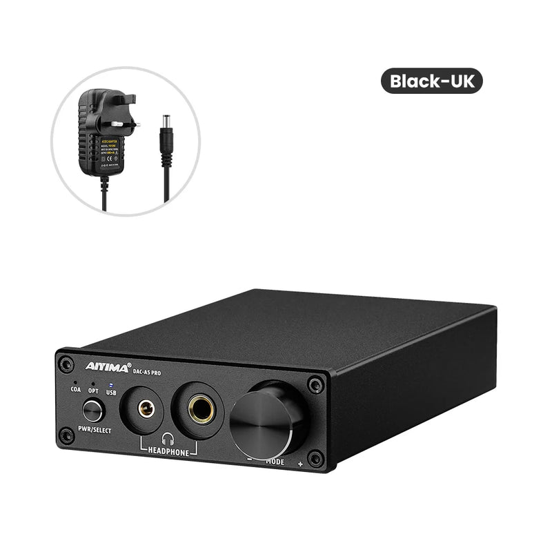 AIYIMA A5 PRO Headphone Amplifier USB DAC 24BIT 192KHz HIFI Decoder Audio Interface Digital Optical Coaxial PC USB Converter