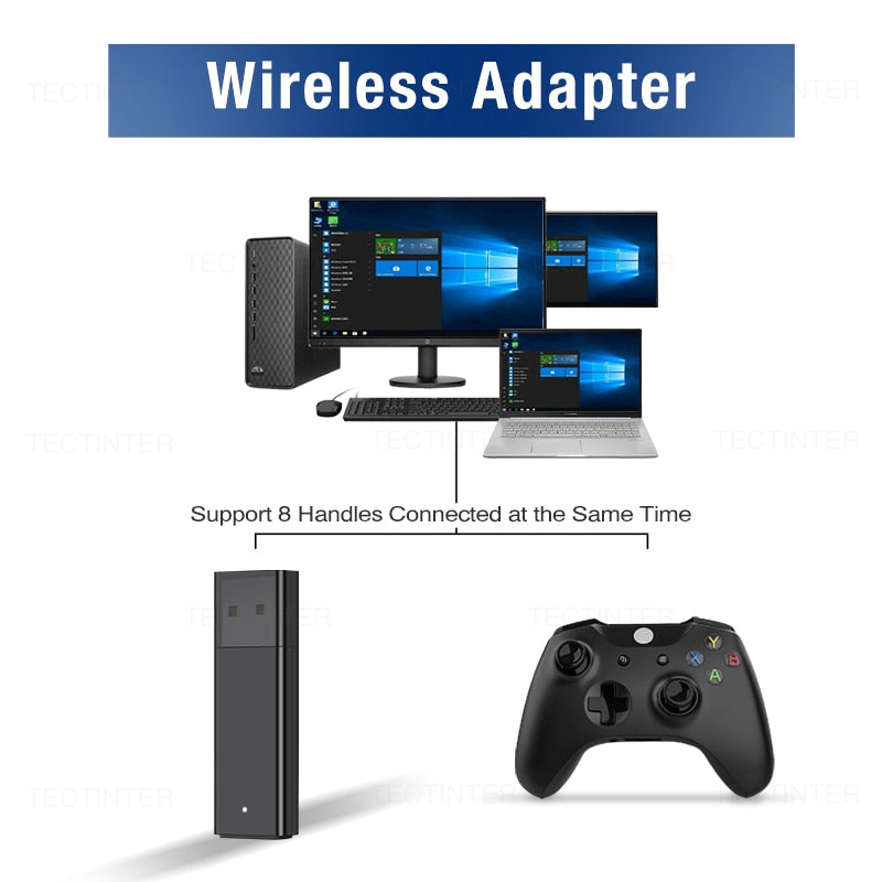 USB Receiver For Xbox One 2nd Generation Controller PC Wireless Adapter for Windows7/8/10 Laptops Wireless Controller Adapter
