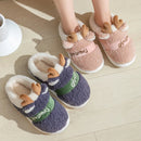Christmas Home Slippers Soft Thick Sole Women Men Indoor Bedroom Warm Slipper Plush Floor Lovers Winter Fur Platform Slides Gift