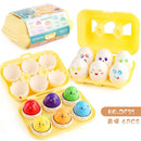 Easter Eggs Toddler Sensory Matching Eggs Toys Montessori Educational Learning Birthday Gifts for 1-3 Years Old Boys Girls