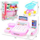 Cash Register Toy Simulation Supermarket Cash Register Toys Set With Lighting Sound Effects Calculation Checkout Early Education