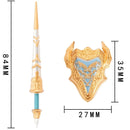 MOC Medieval Accessories Building Blocks Military Soldiers Shoulders Armor Blaster Helmets Weapons War Bricks Children Toys B038