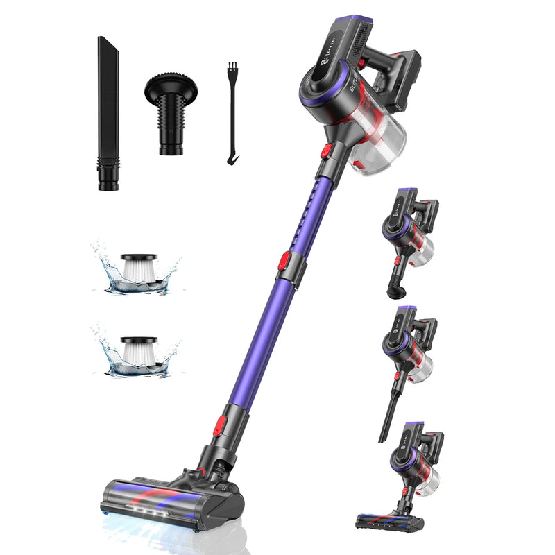 450W 38000KPa Handheld Wireless Cordless Vacuum Cleaner with Touch Display Clean Home Appliance for floors/carpets/dog hair