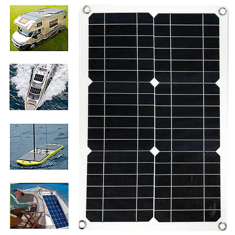 Solar Panel 1000W Kit Complete Controller 12V Safe Charge 2 USB Port Solar energy Charger for Home Camping Phone Car Yacht RV