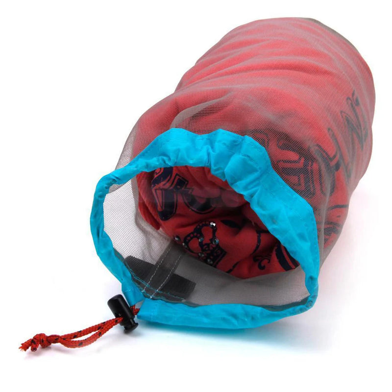 Camping Sports Mesh Storage Bag Ultralight Travel Stuff Sack Drawstring Storage Bag Traveling Organizer Portable Outdoor Tool