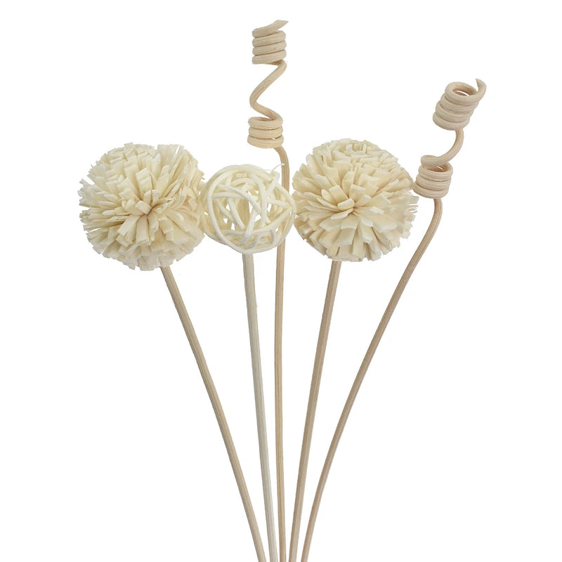 6PCS/8PCS/9PCS Artificial Flower Rattan Reed Fragrance Aroma Diffuser Refill Stick DIY Floral