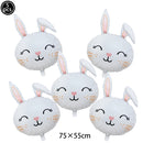 Cute Animal Easter Rabbit Mini Figurines Bunny Carrot Cake Decoration Chick Cupcake Toppers Easter Party Baking Supplies