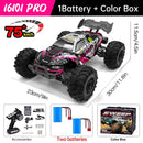 WLtoys 16101 Pro 1:16 75KM/H 4WD RC Car With LED Light 2.4G Remote Control Cars High Speed Drift Monster Truck for Children Gift