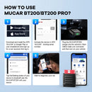 MUCAR BT200 Bluetooth Automotive Obd2 Scanner for Auto Full System Diagnostic Tools Oil SAS Scan EOBD Diagnosis O2 Sensor Tester