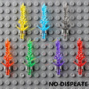 10PCS Special Effects Pieces Arm Fist Wind Lightning Leg Flames Assemble Scene Bricks Weapons Accessories Kids Toys