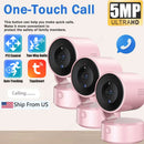 Tuya WiFi Indoor Pan/Tilt Smart Security Camera 5MP HD Infrared Night Vision Tracking Sound Detection Monitor Panoramic Patrol