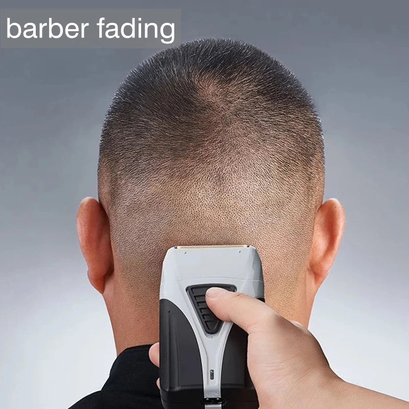 Professional Barber Hair Electric Shaver For Men Beard Electric Razor Bald Head Shaving Machine Finishing Rechargeable Set