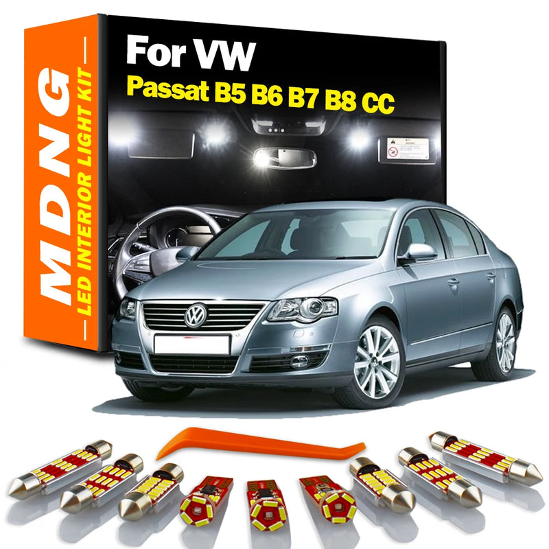 Canbus LED Interior Roof Door Trunk SunVisor Light Kit For VW Volkswagen Passat B5 B6 B7 B8 CC Sedan Variant 1998-2020 Car Bulbs