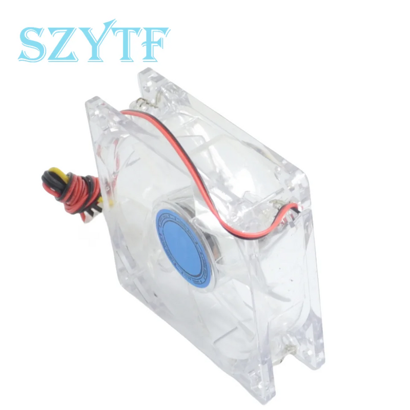 SZYTF  1PCS PC Computer Fan Case Cooling Fan Unit Fan 8025 8cm With Green LED Lights Chassis Fan 80 * 80 * 25