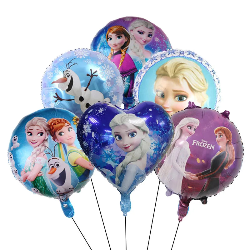 Frozen Anna Elsa Princess Birthday Party Decorations Kids Disposable Tableware Plates Cups Napkins Balloons Baby Shower Supplies