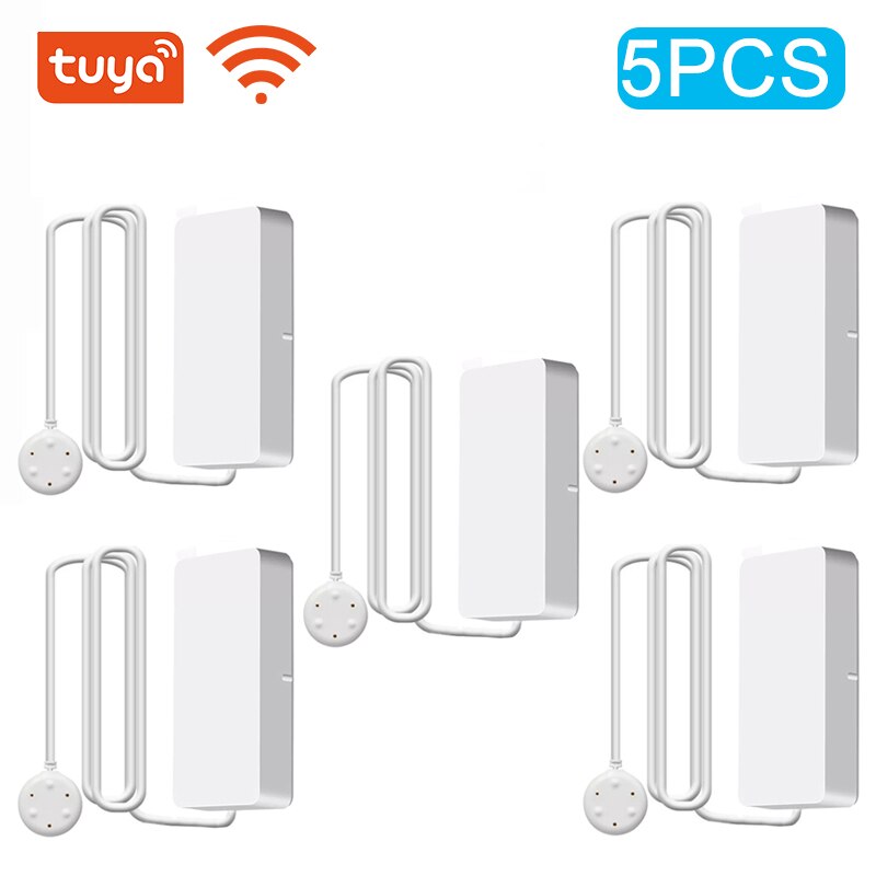 Tuya Wifi/Zigbee Water Leakage Alarm Independent WIFI Water Leak Sensor Detector Flood Alert Overflow Security Alarm System Tuya