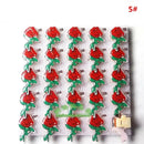 25pcs Party Love LED Flashing Brooch Pin Cartoon Light up Glow Badge Gift Cosplay Navidad Wedding Festival Halloween Christmas