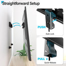 TV Wall Mount for 26-55 Inch TV up to 50kg, No Drill Low Profile TV Mount, Easy Install Wall Mount TV Bracket, Max VESA 400x400m