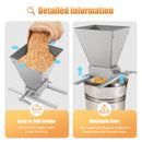 4L/1.06gal Grain Grinder Manual Crank Adjustable Granularity Stainless Steel For Milling Barley, Wheat, And Other Grains