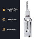 1-4pcs SS001 Key Decoder Tool Pickup Hand Tool Stainless Steel Precision Tool O-ring Pickup Kit Maintenance Repair Kit ﻿