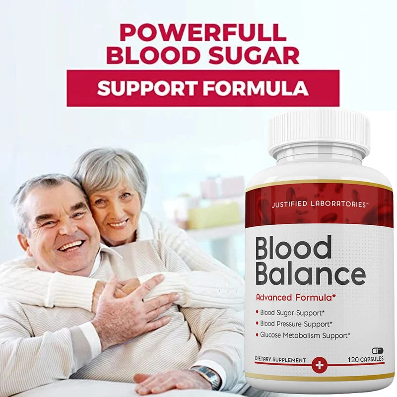 Blood Balancing Supplements - Balance Blood Sugar, Blood Pressure, Heart Health，Glucose Metabolism Support - 120 Capsules