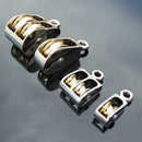 36/52/75mm Metal Sheave Zinc Alloy Fixed Pulley Crown Block And Tackle Lifting Wheel Mini Single/Double Pulley For DIY