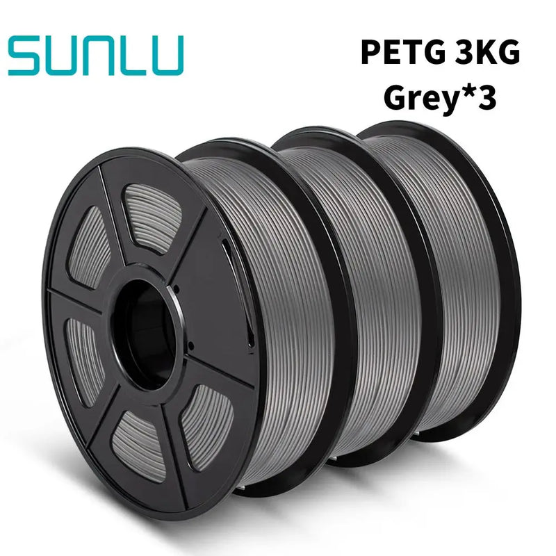 SUNLU PETG 3D Filament 1KG 3 Rolls 1.75mm +/-0.02MM 3D Printing Filament Neatly Wound Filament Vacuum Packing Fast Shipping