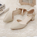 Women Heels Mary Janes High-heeled Sandals Pointed Toe Elegant Woman Shoes Pumps Medium Heel New In Casual Comfortable Designer