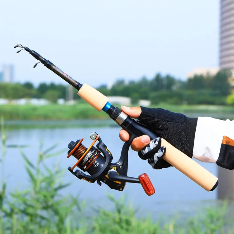 1PC Mini Ultralight Travel Adjustable Fishing Tackle Stream Hand Pole Carp Feeder Telescopic Fishing Rod 0.9/1.2/1.5/1.8/2.1m