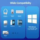 Zexmte USB Bluetooth 5.4 Dongle Adapter 492FT 150M Long Range Adaptador for PC Laptop Wireless Speaker Audio Receiver Transmitte