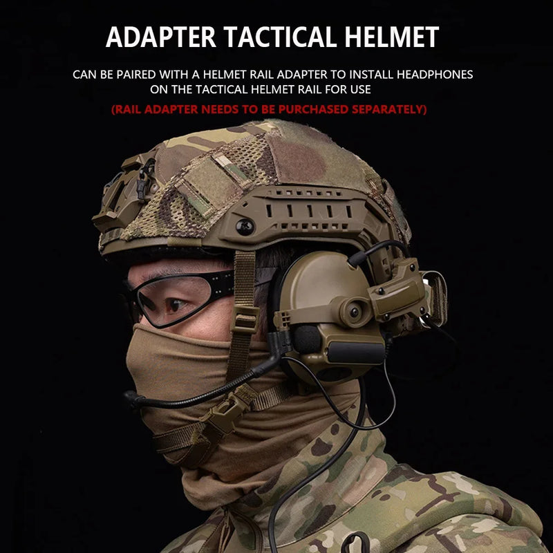 COM TAC Gen 5th Detachable Headband Tactical Headset(Not Noise) /OPS Fast Helmet ARC Rail Adapter For Com-Tac II III C4 C5 C6