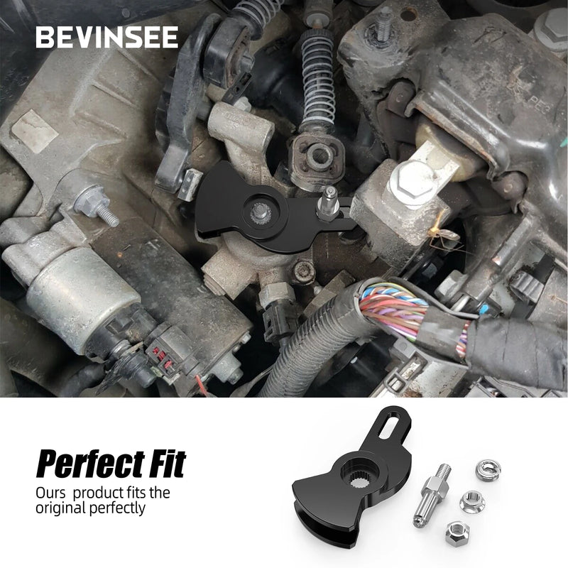 BEVINSEE Adjustable Short Shifter Arm 5-speed Manual Kit for VW Golf MK4 MK5 for Jetta MK4 for Audi A3 for Audi TT MK1