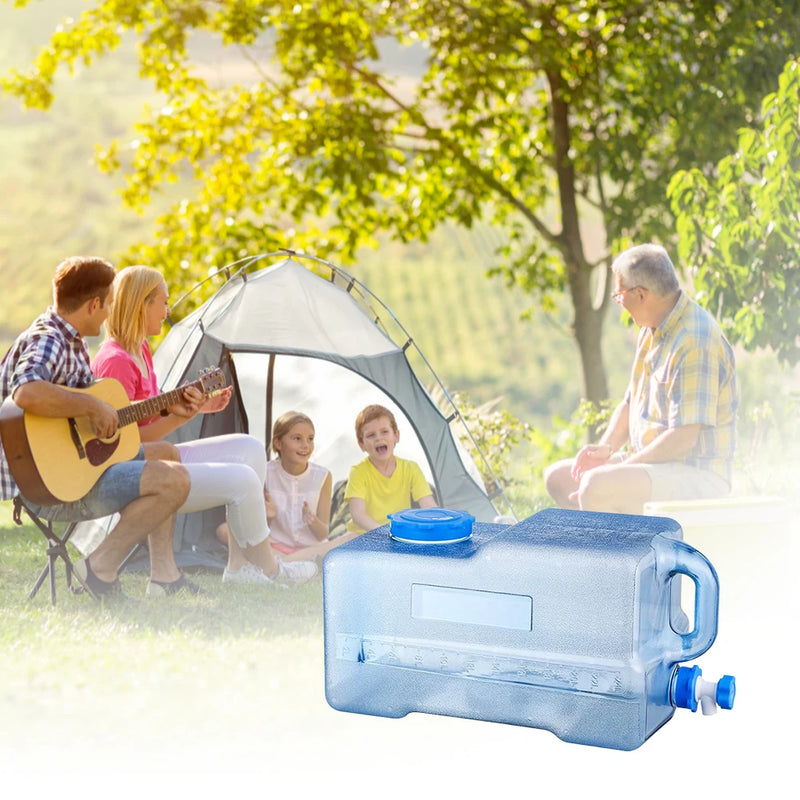 5/10/18/20/22L Portable Car Water Bucket Driving Pure Water Tank Container with Faucet Outdoor Camping Cooking Picnic Hiking