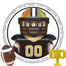 WM6133 Football Rugby Basketball Player NFL Building Blocks Assembled Children's Educational Toys Christmas Gifts