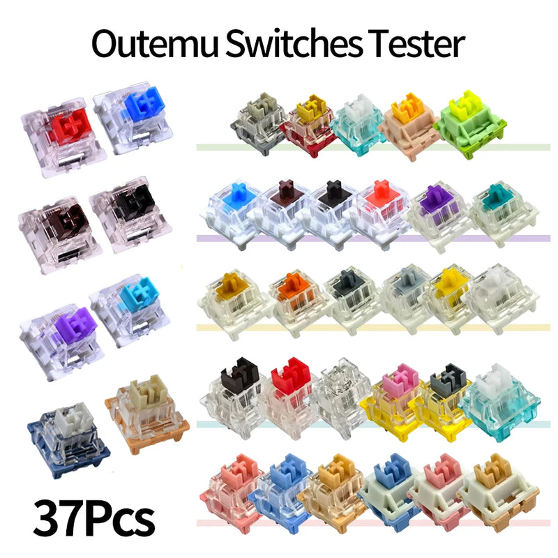 Outemu Switches Tester for Mechanical Keyboard Blue Red Brown Black Purple Green Gold Silver Silent White Axis Customize Gaming